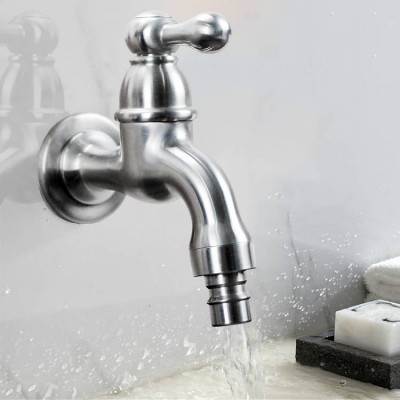 304 Stainless steel mixer water tap single lever water tap washing machine wall mounted hose bib tap