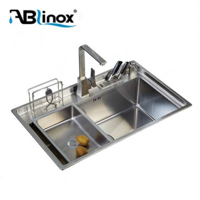 Double bowl 304 stainless steel kitchen sink