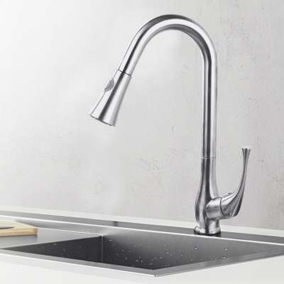 New Design Pull Out Spray Kitchen Faucet Stainless Steel Kitchen Faucet With Sprayer