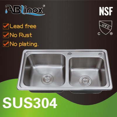 popular style tempered glass kitchen sink