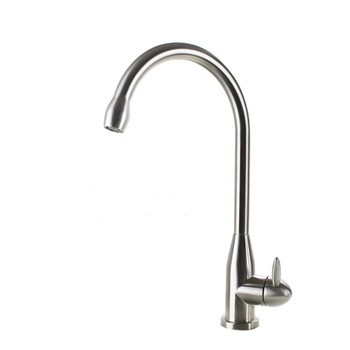 304 stainless steel Deck Mounted Double Handle Ce Kitchen Faucet