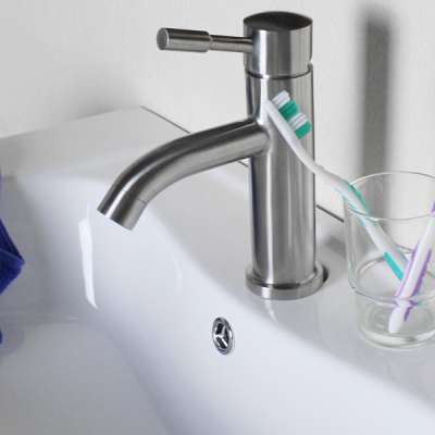 Stainless Steel Basin Low Faucet