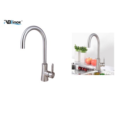 New Model Led Kitchen Water Tap Mixer Faucet Gooseneck Kitchen Sink Faucet Long Spout Kitchen Faucet