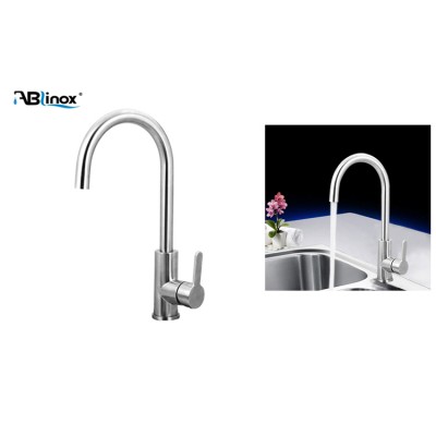 Commercial Style Deck Mounted Single Hole Kichen Faucet Brass Kitchen Sink Water Tap