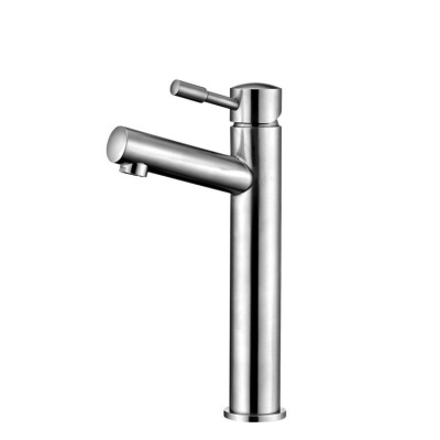 Bathroom 304 Stainless Steel Lavatory Faucet Tall Face Basin Faucet