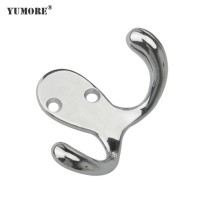 Fapully Stainless Steel Zinc Alloy Brushed Finish Single Bars Bath Towel Bar Holder Hook for Towel